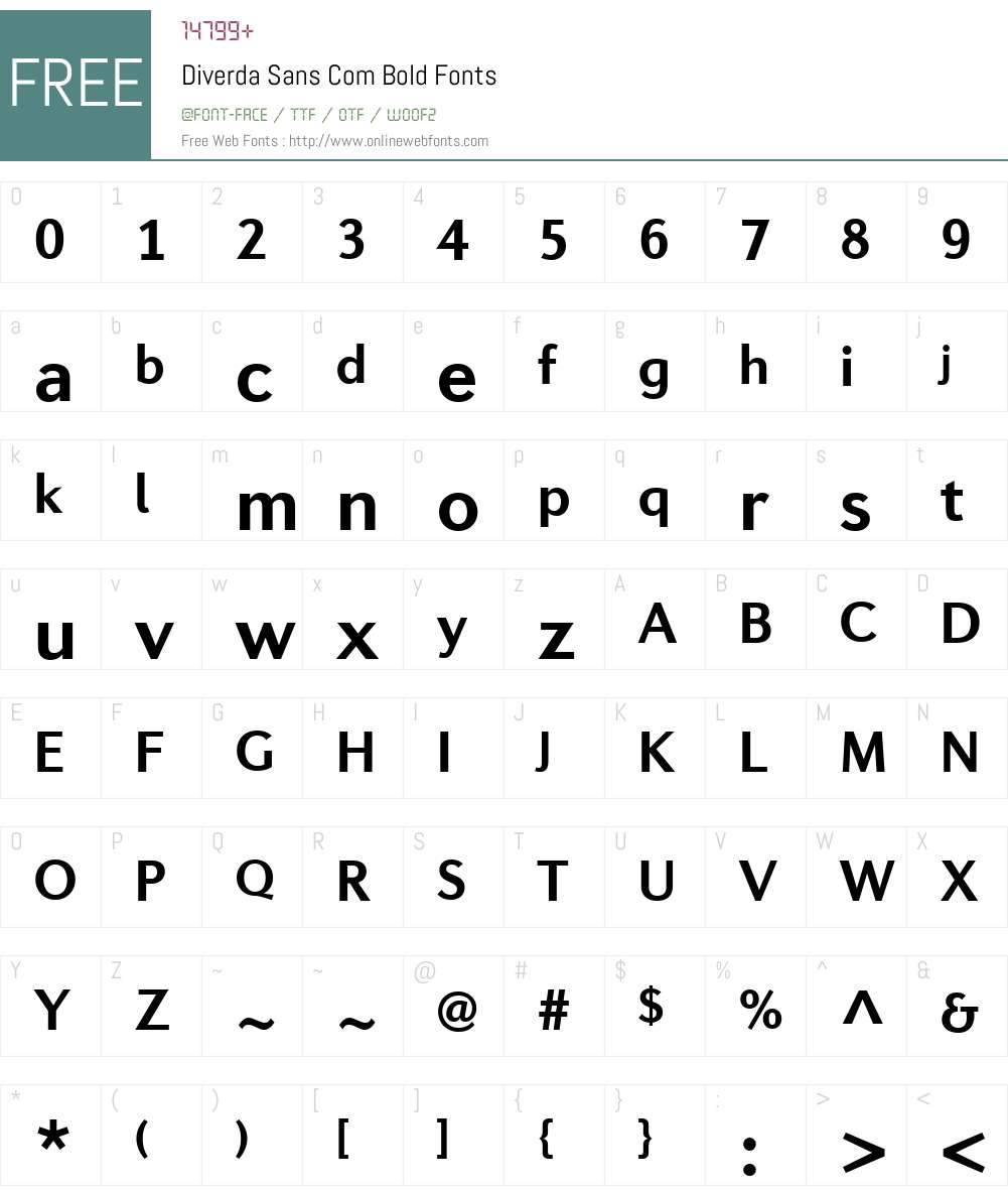 Diverda Sans Com Font Screenshots