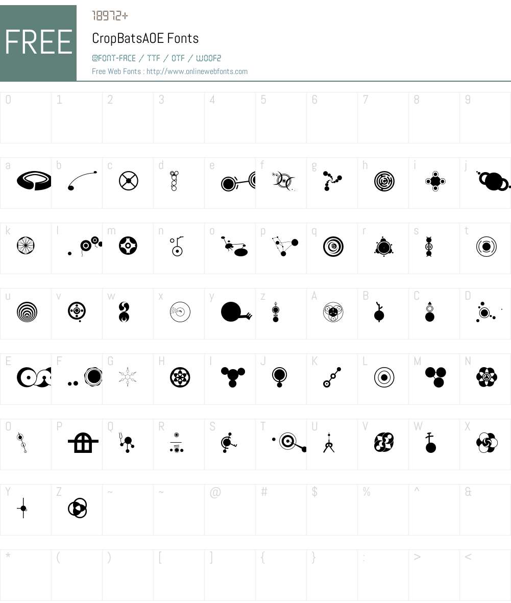 CropBatsAOE Font Screenshots