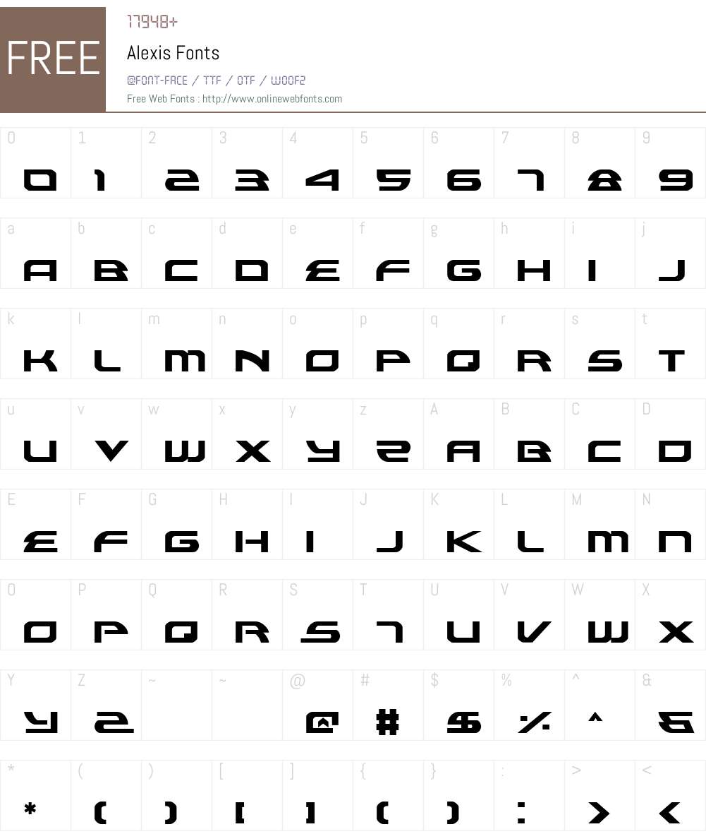 Alexis Font Screenshots