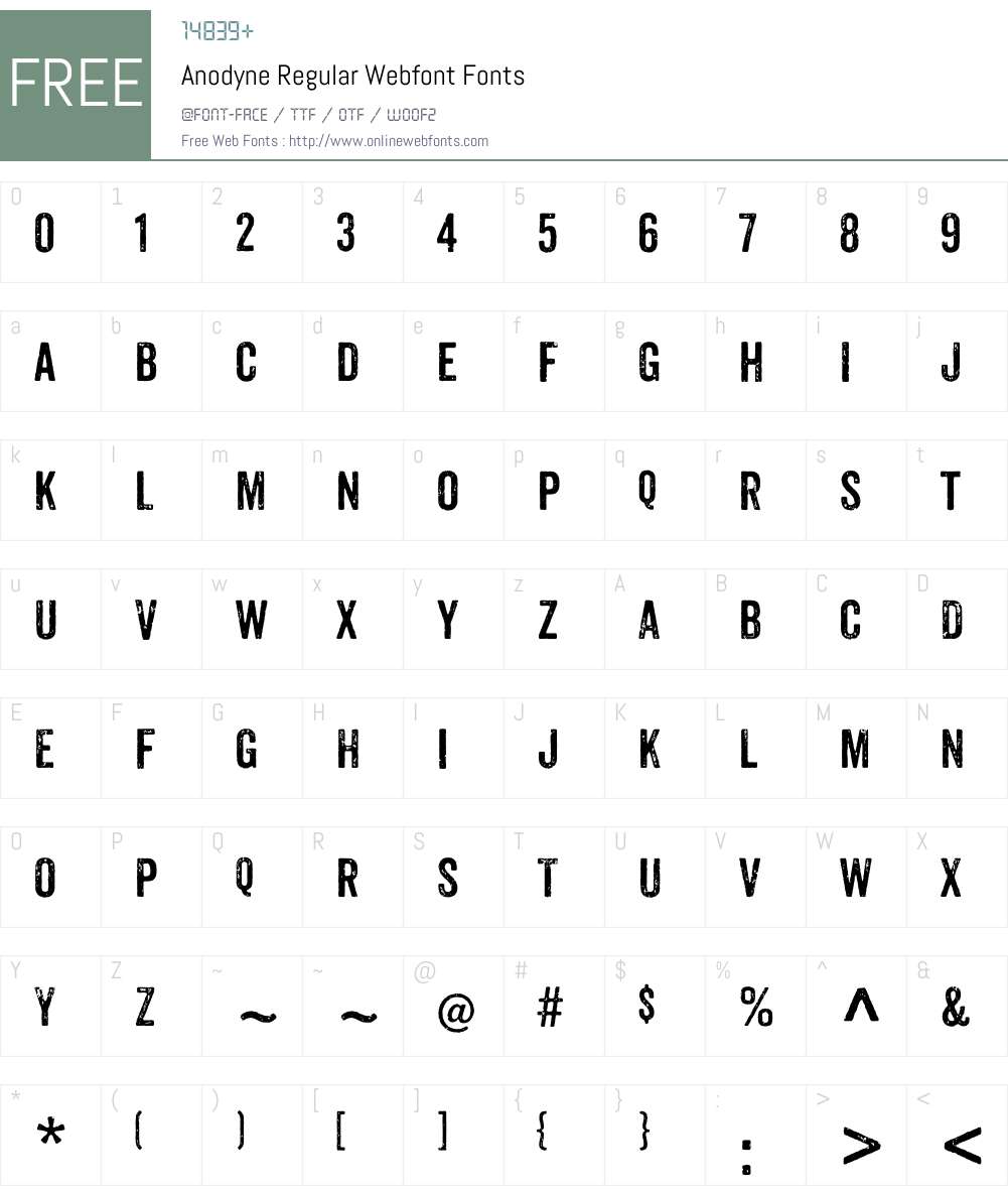 . Font Screenshots