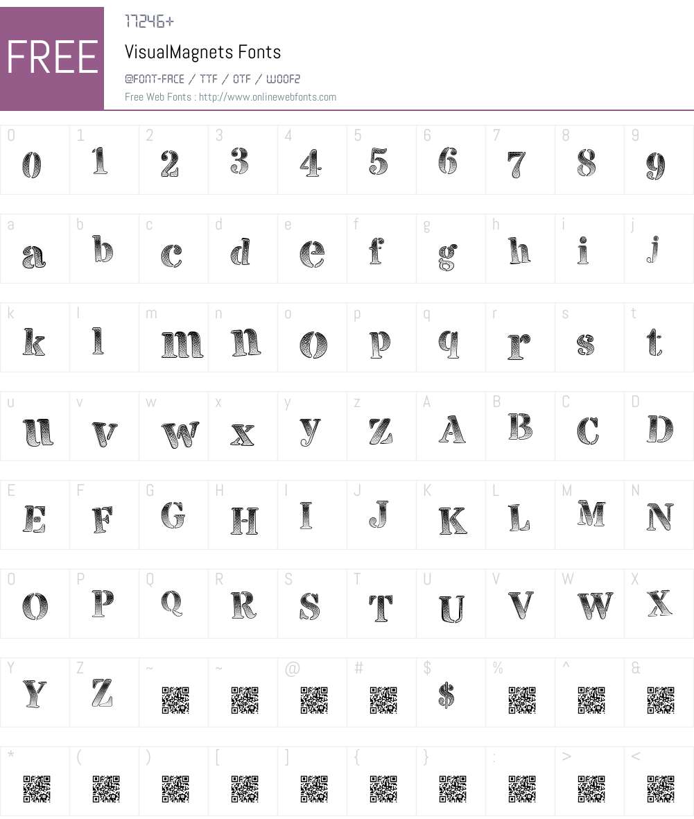 VisualMagnets Font Screenshots
