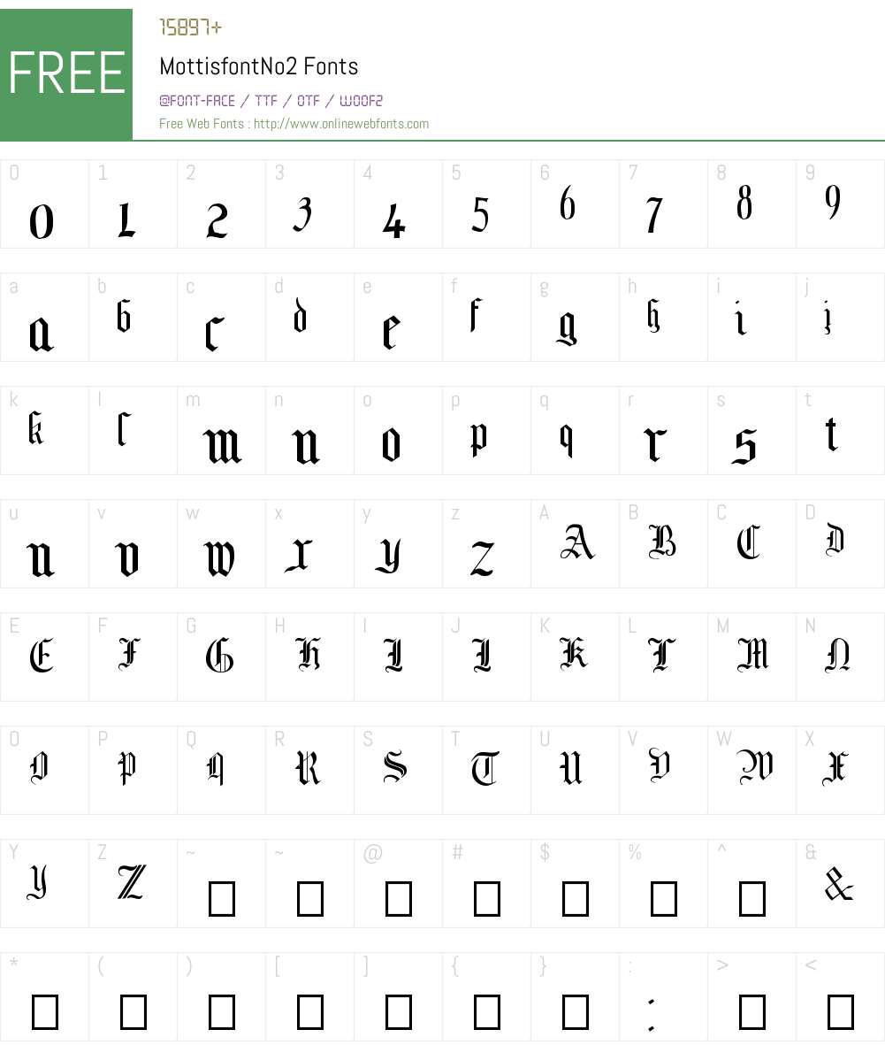 MottisfontNo2 Font Screenshots