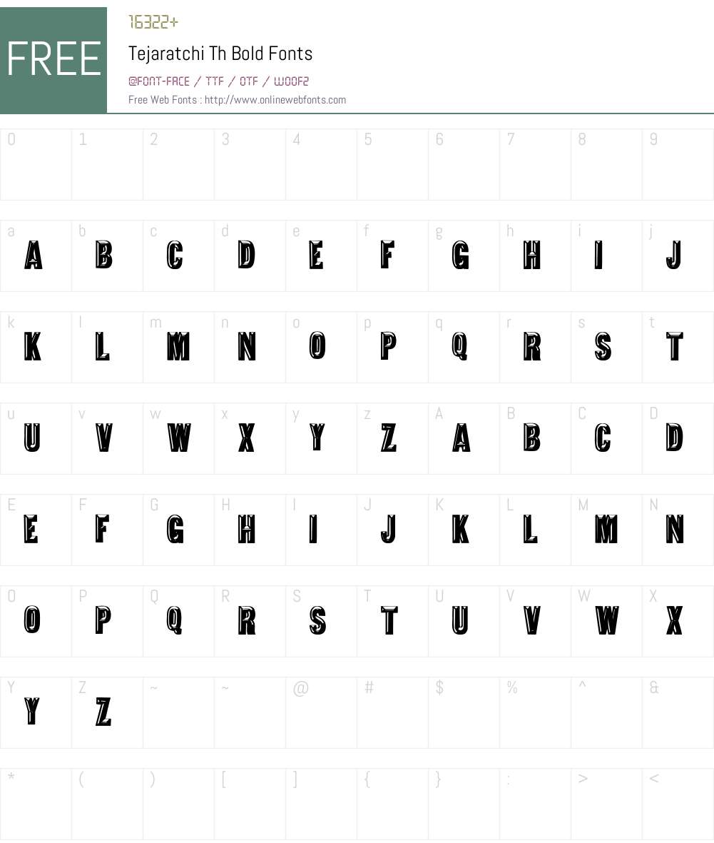 Tejaratchi Font Screenshots