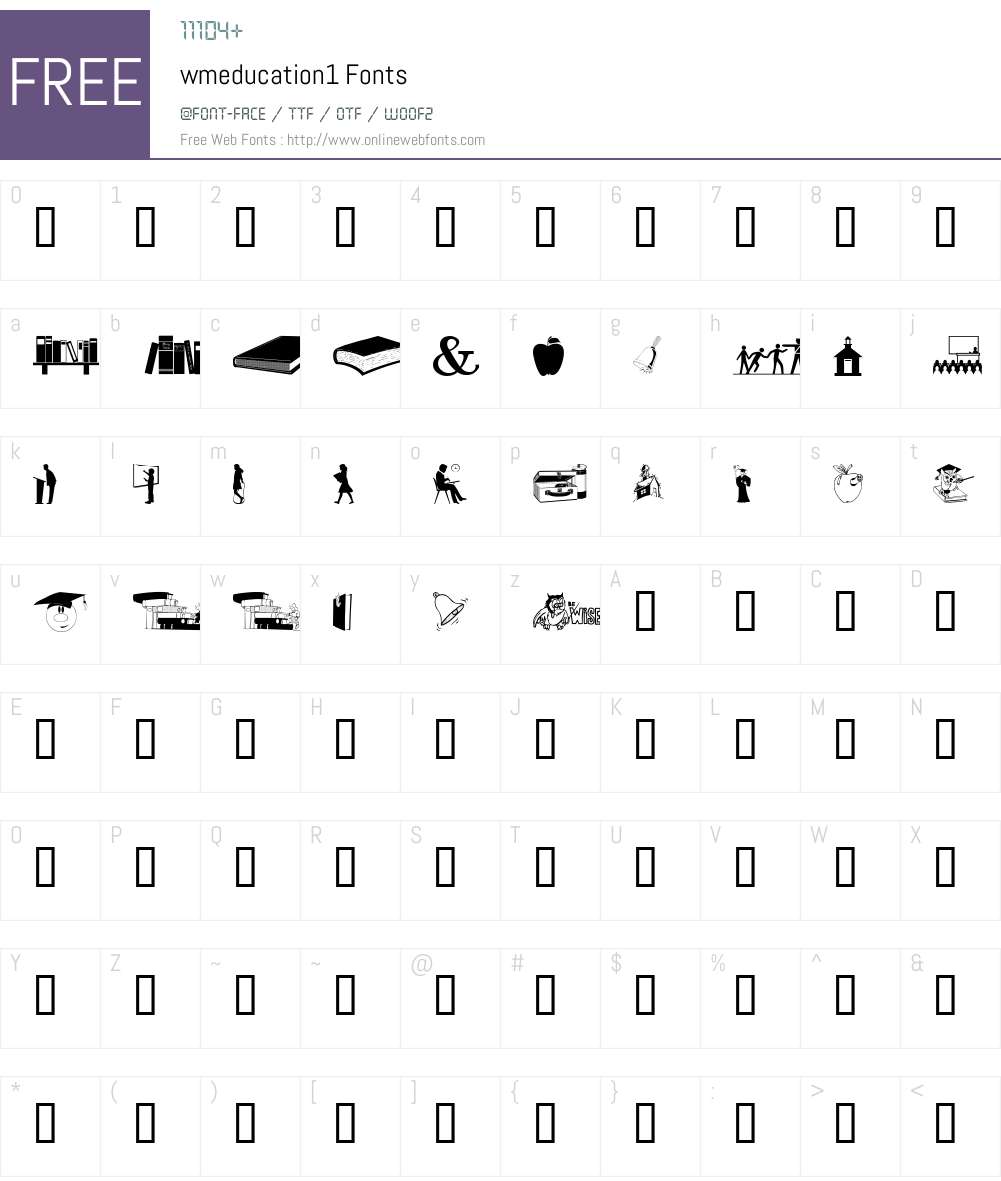 wmeducation1 Font Screenshots