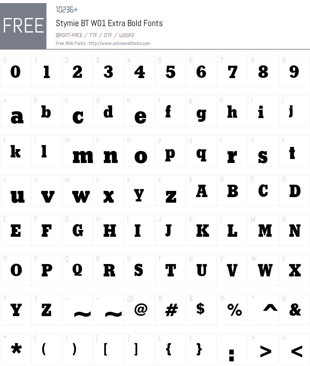 StymieBTW01-ExtraBold Font Screenshots