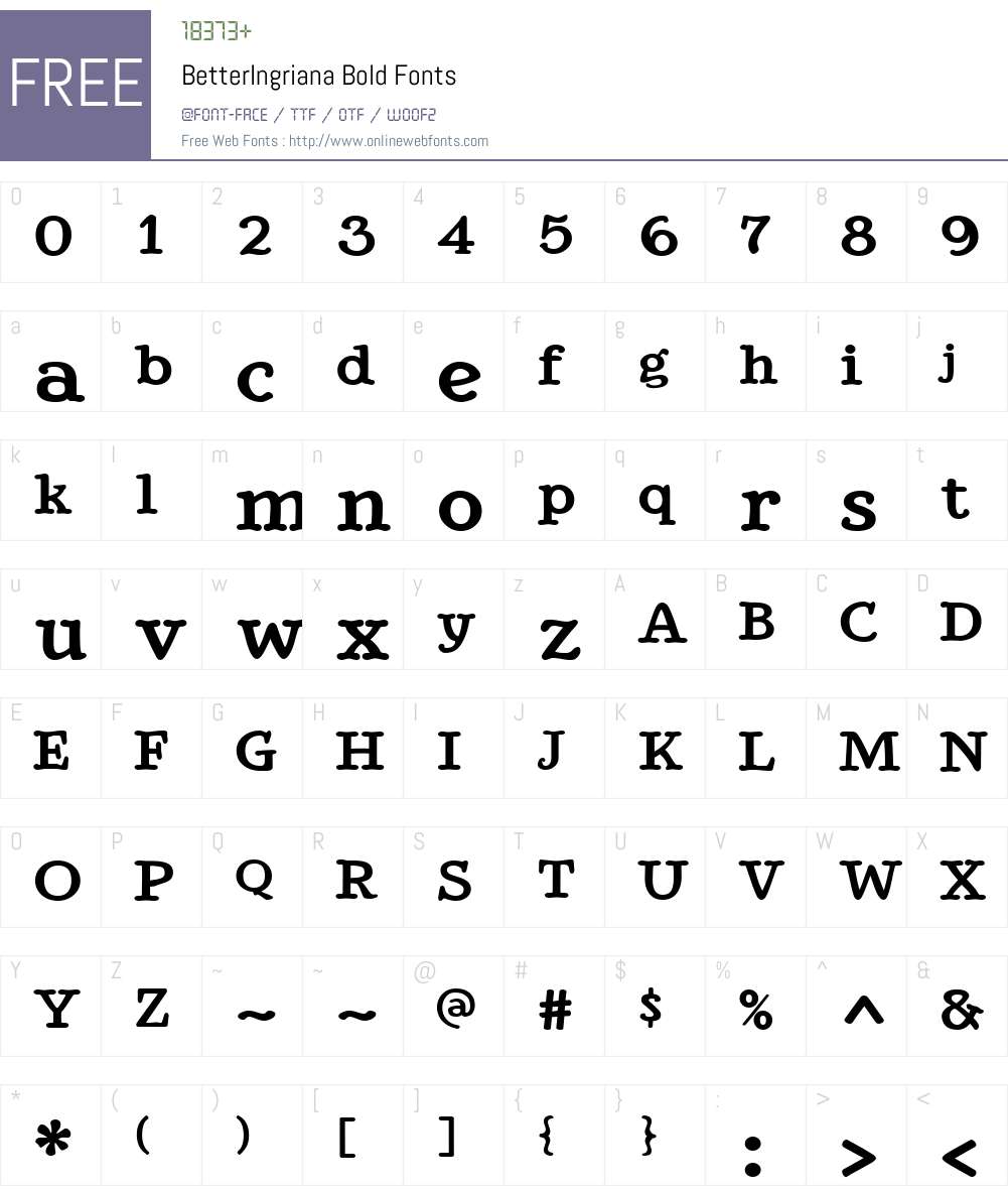 BetterIngriana Font Screenshots