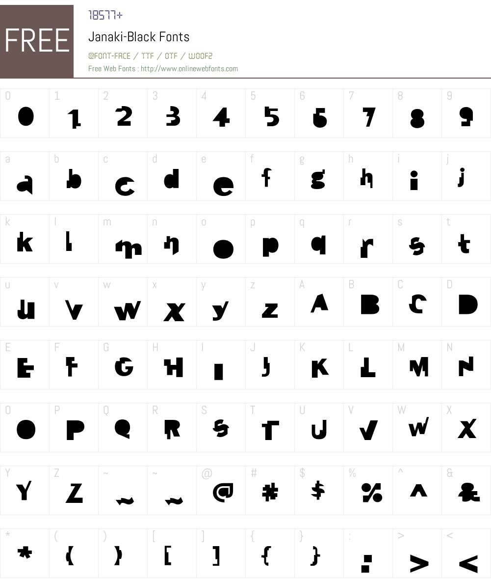 Janaki Font Screenshots
