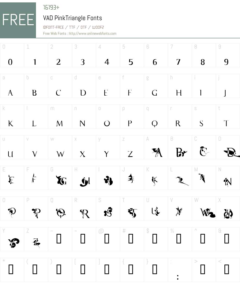 VAD Font Screenshots