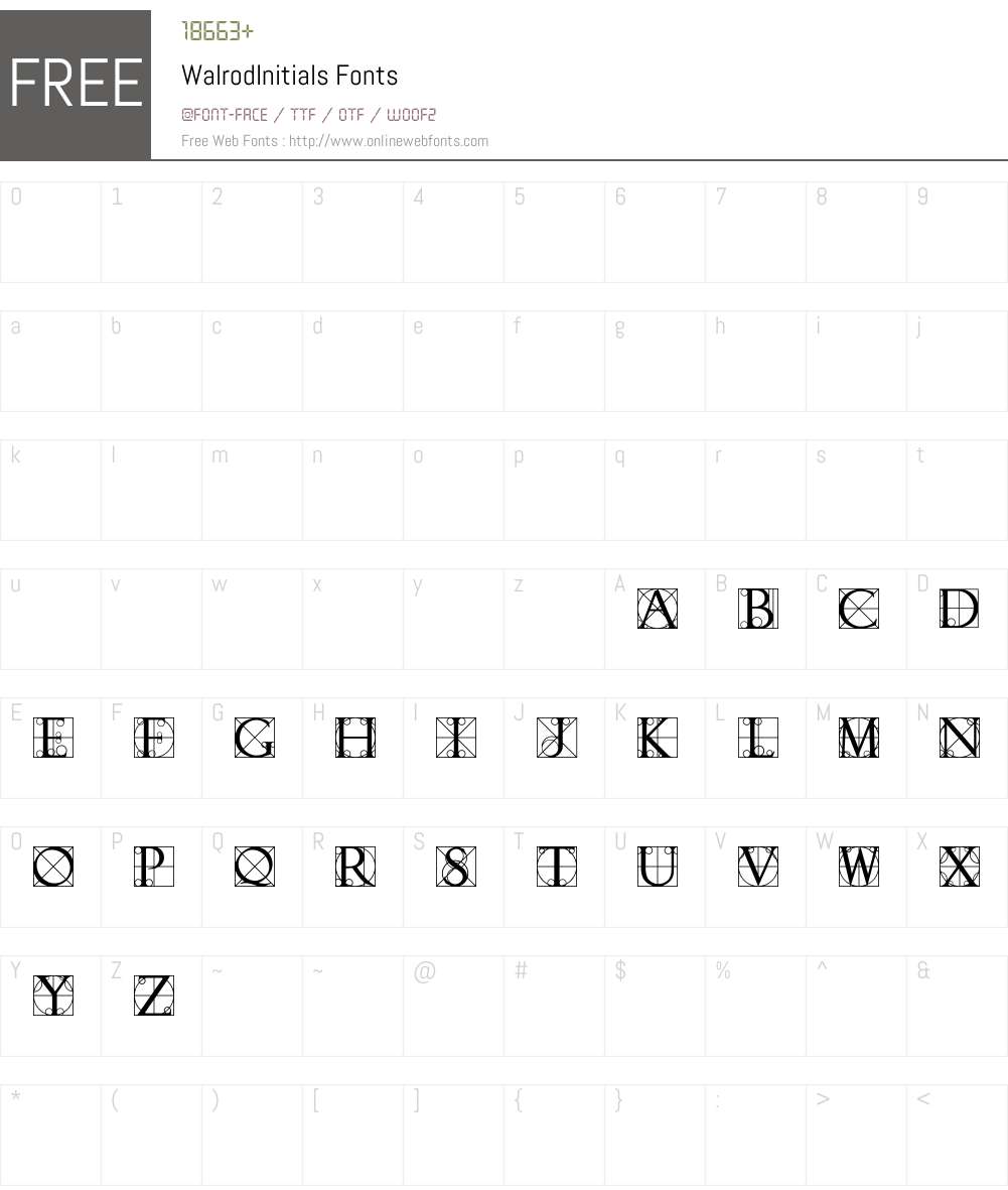 Walrod Font Screenshots