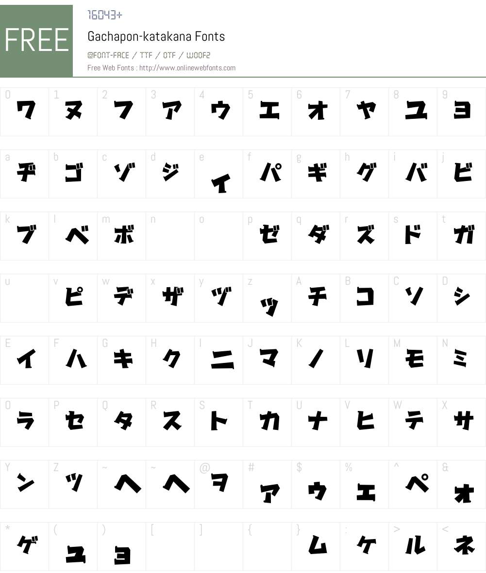 Gachapon Font Screenshots