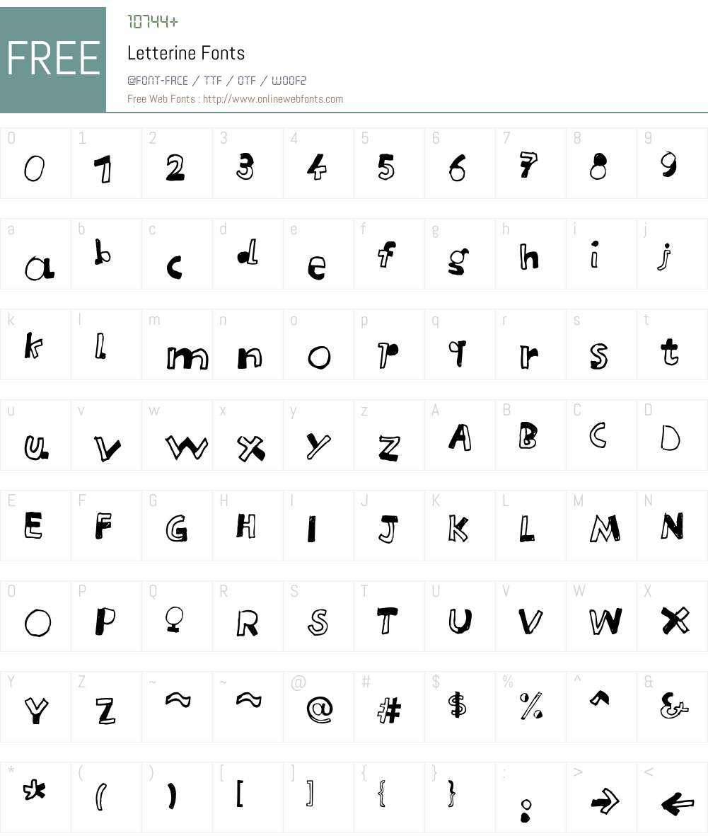 Letterine Font Screenshots