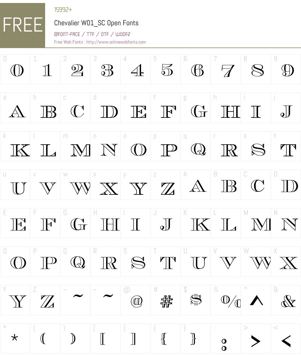 ChevalierW01_SC-Open Font Screenshots