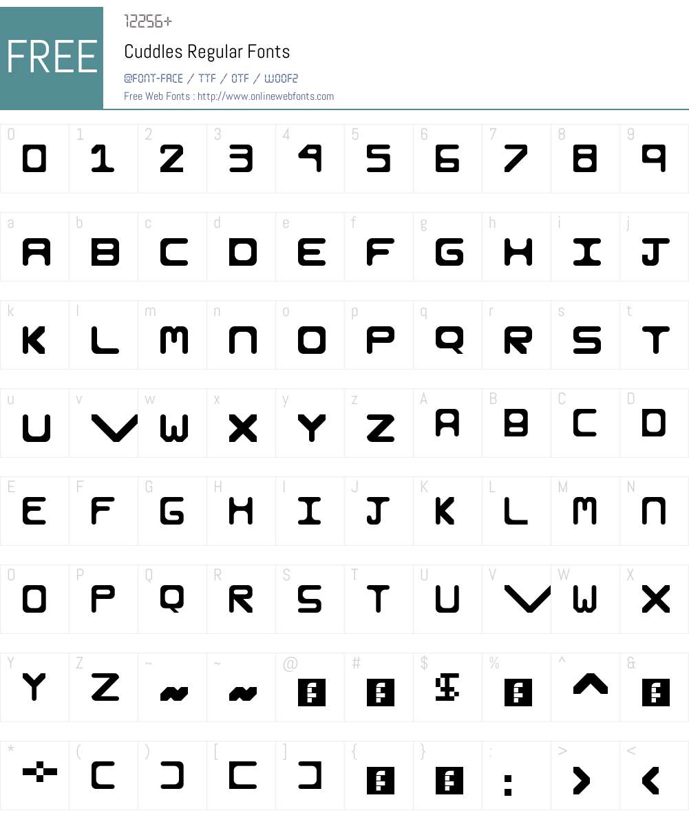 Cuddles Font Screenshots