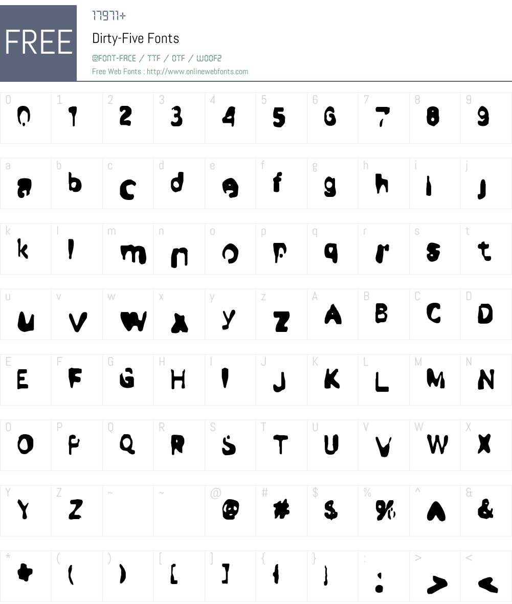 Dirty Font Screenshots