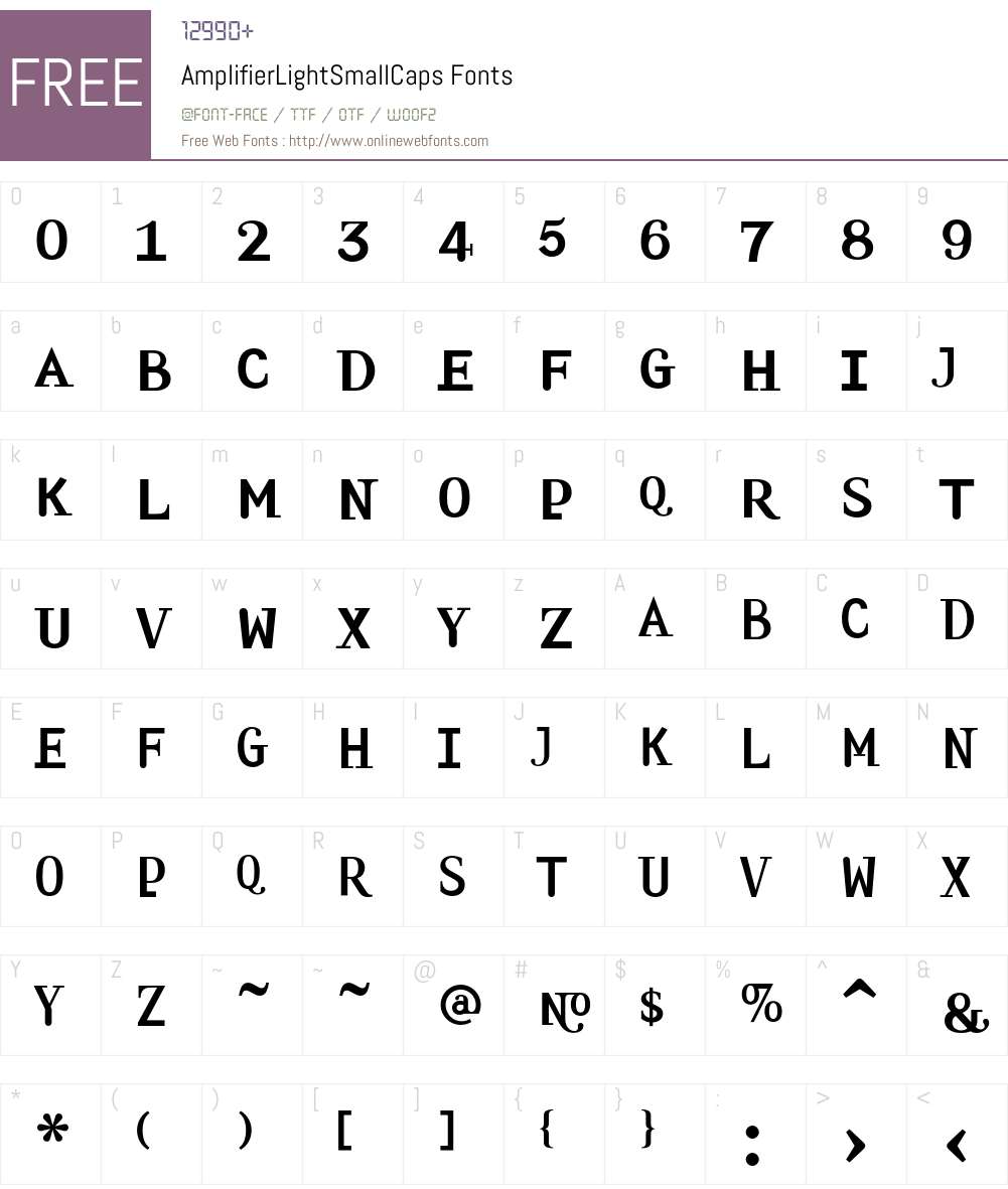 Amplifier Font Screenshots