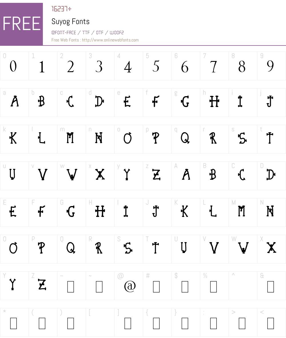 Suyog Font Screenshots