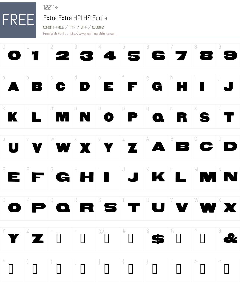 Extra Extra Font Screenshots