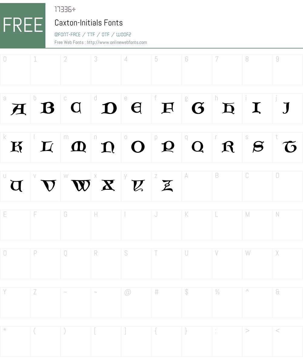 Caxton Font Screenshots