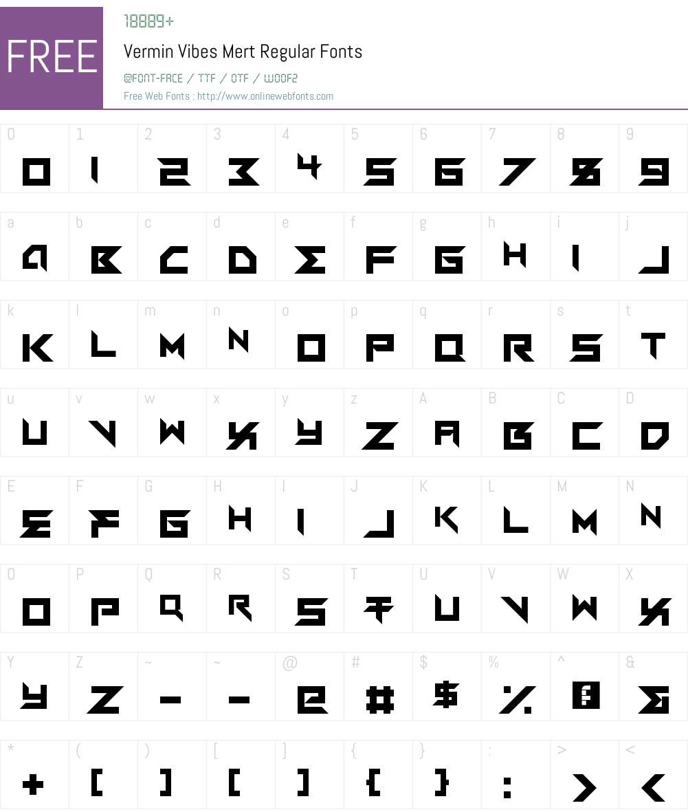 Vermin Vibes Mert Font Screenshots