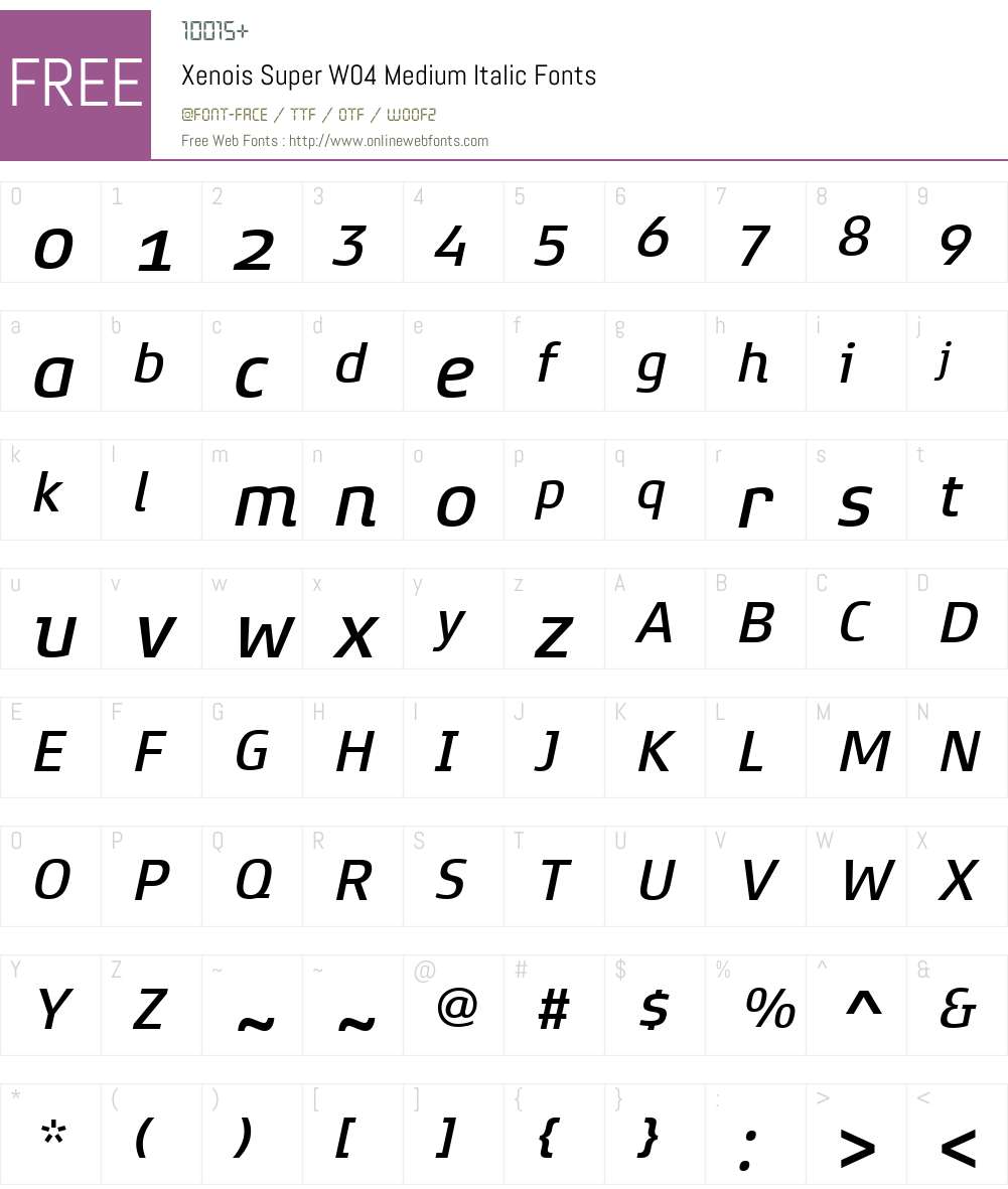 Xenois Super Font Screenshots