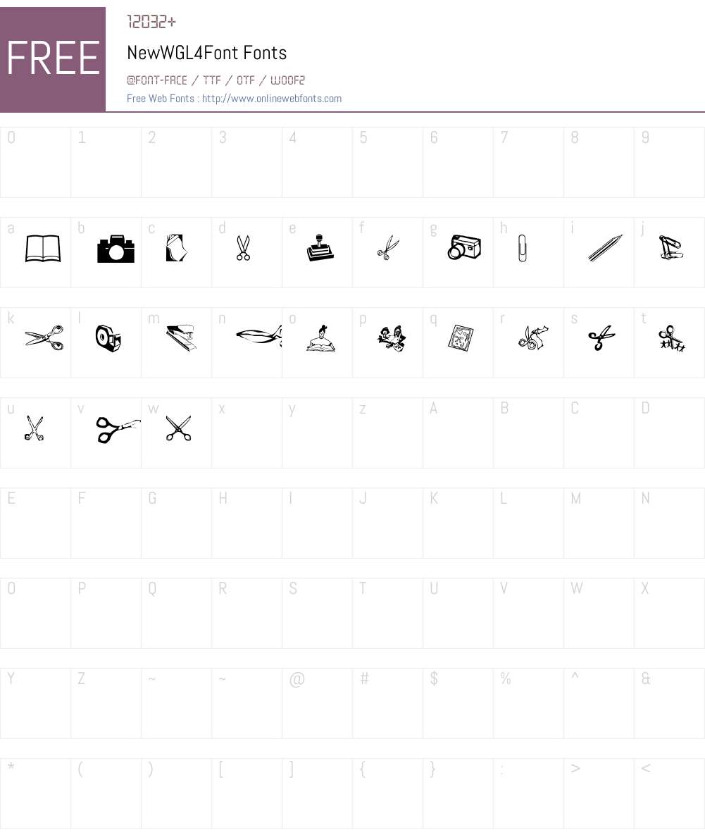 NewWGL4Font Font Screenshots