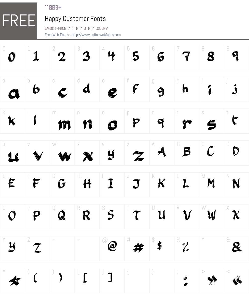 Happy Customer Font Screenshots