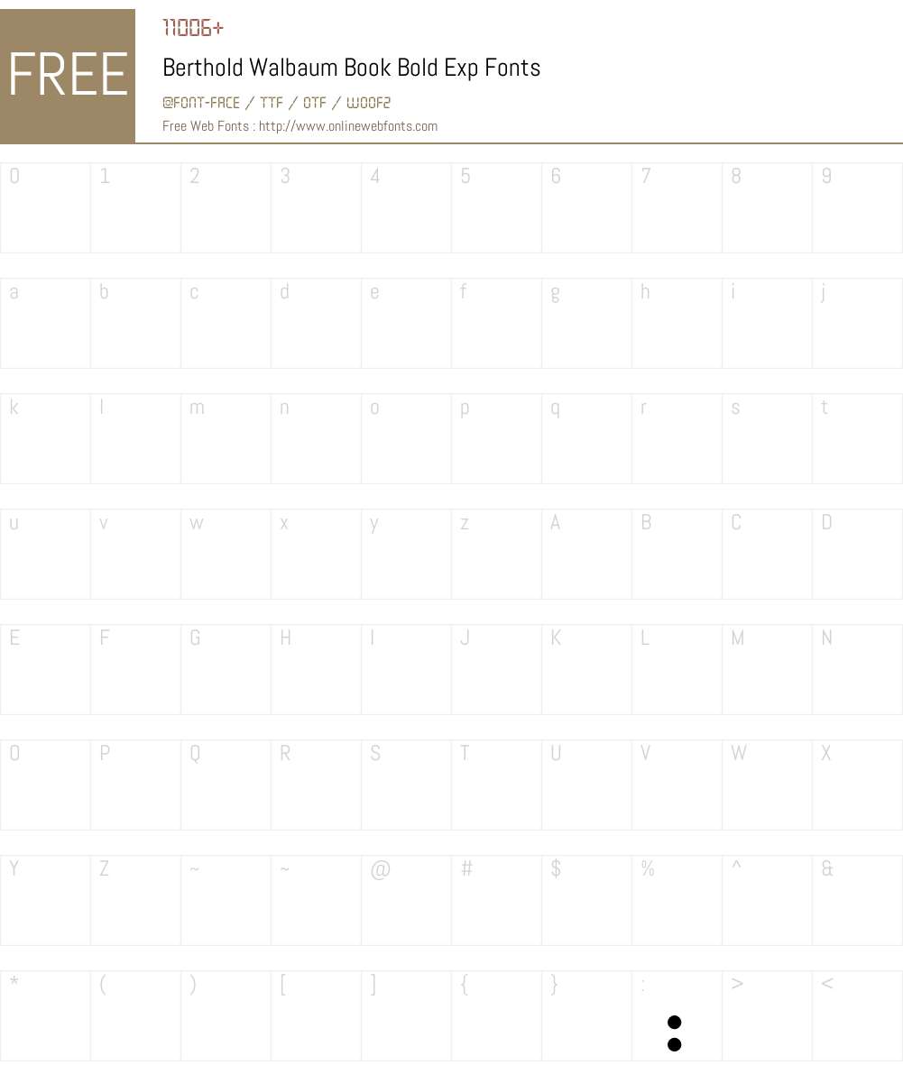 Berthold Walbaum Book Font Screenshots