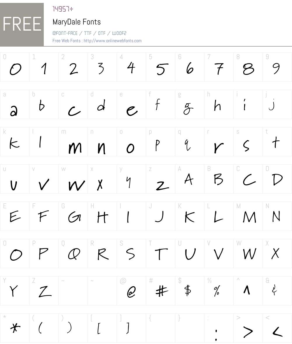 Mary Font Screenshots