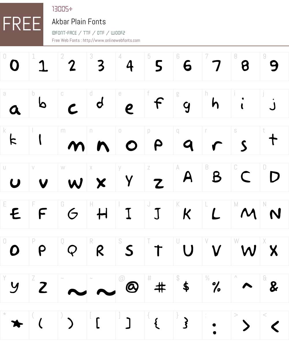 Akbar Font Screenshots