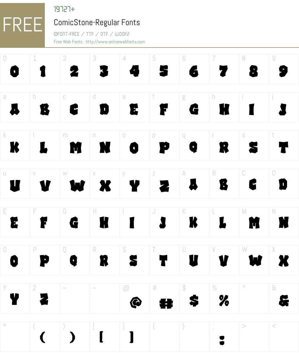 Comic Stone 1.001;Fontself Maker 3.5.7 Fonts Free Download ...