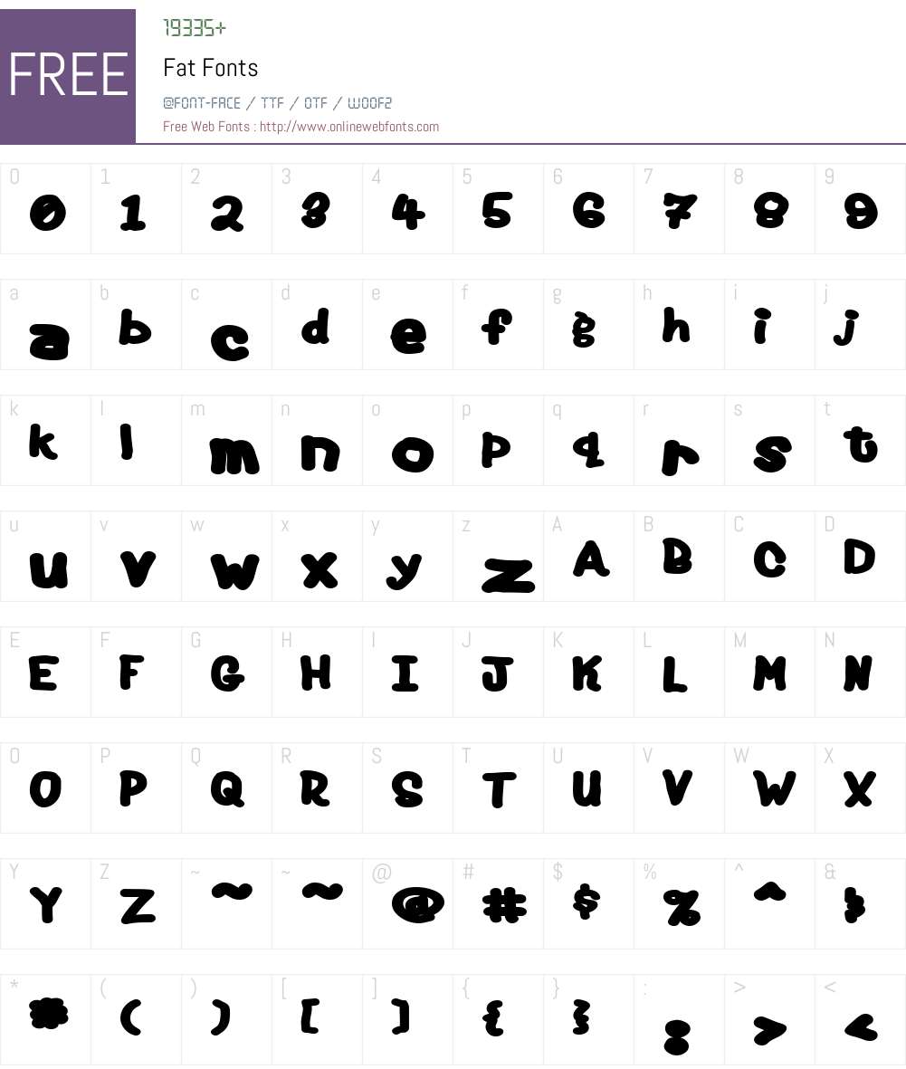 Fat Font Screenshots