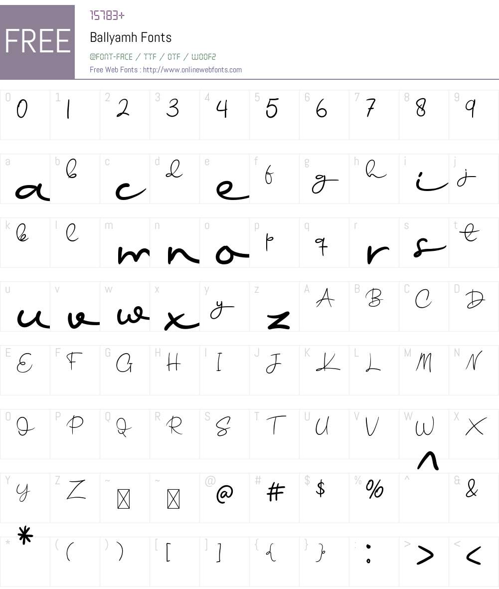 Ballyamh 1.001;Fontself Maker 3.5.1 Fonts Free Download ...