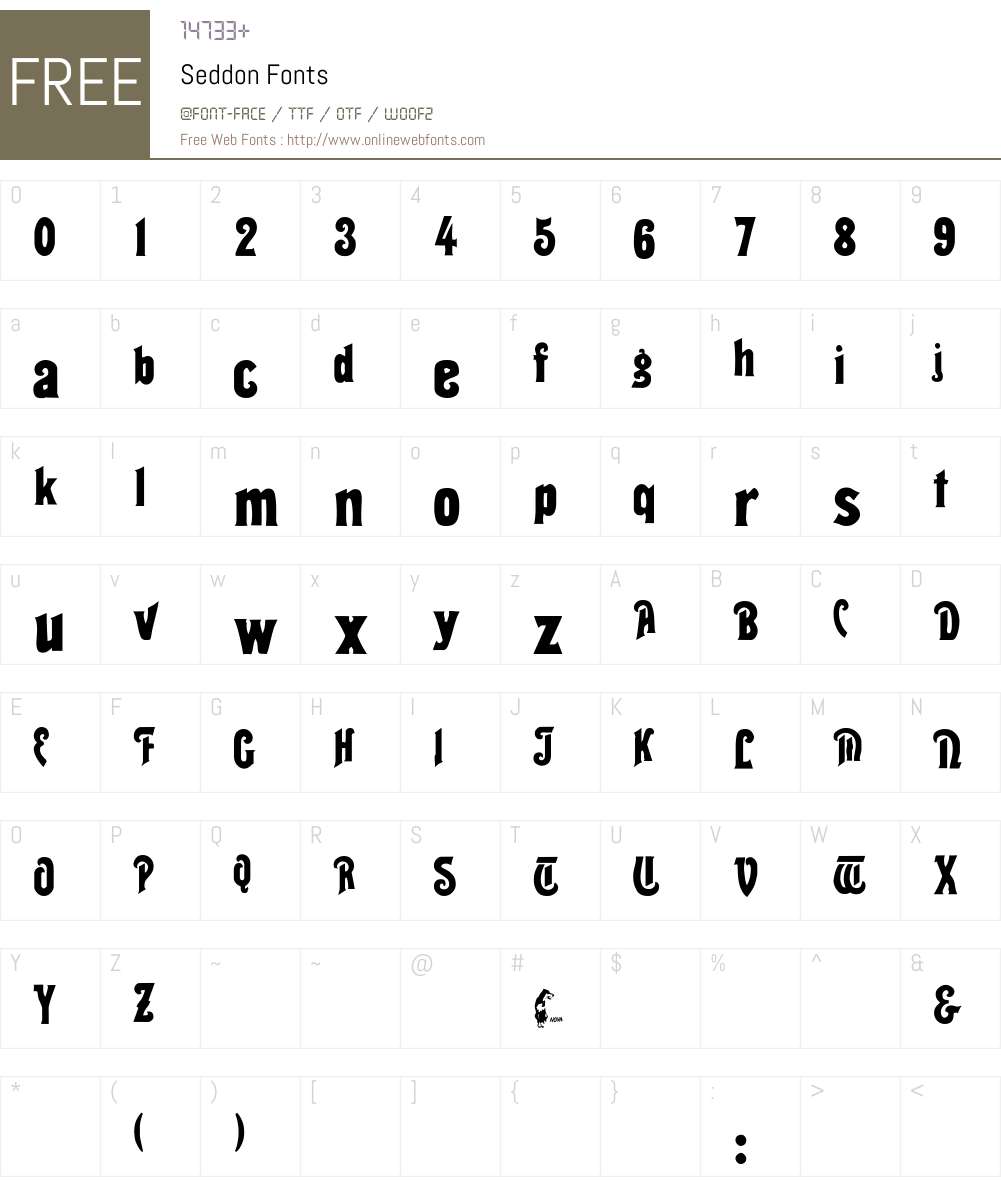 Seddon Font Screenshots
