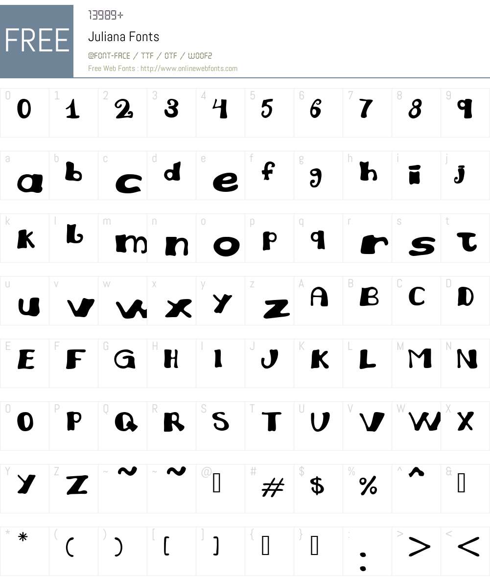 Juliana Font Screenshots