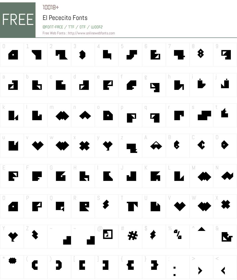 El Pececito Font Screenshots