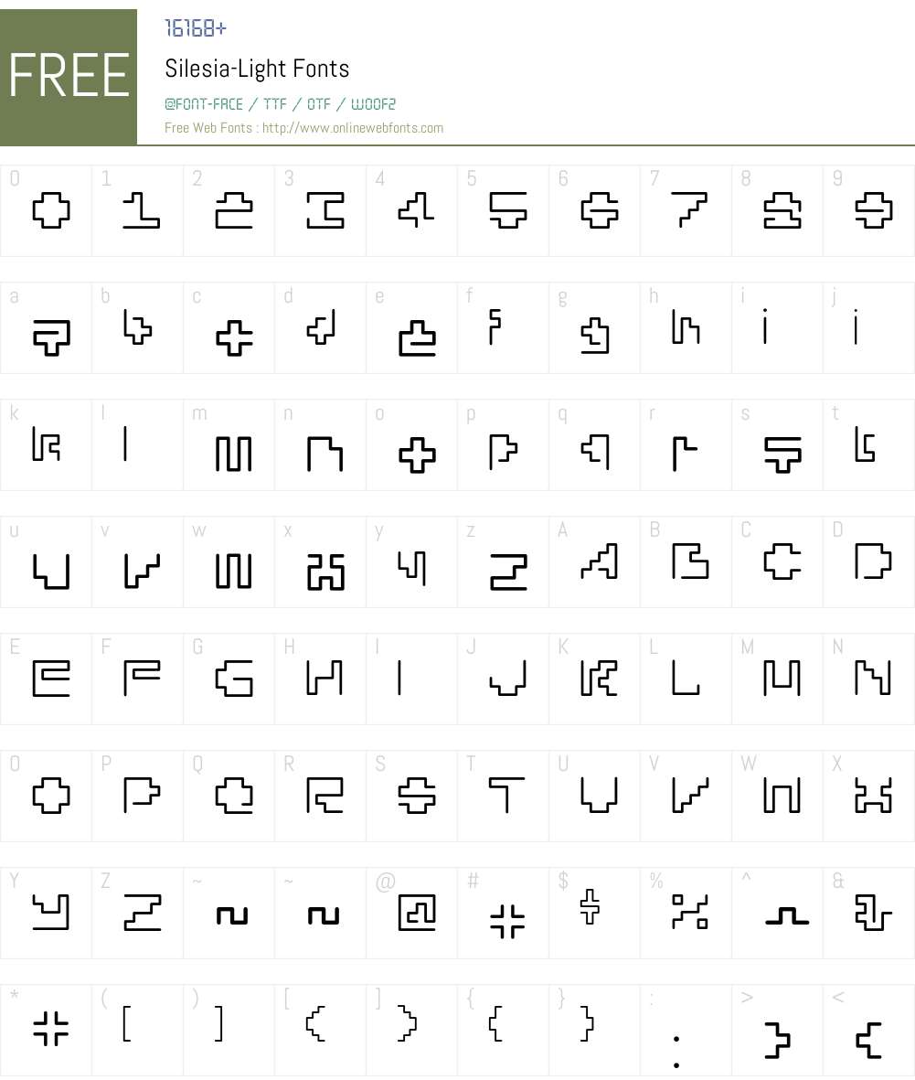 Silesia Font Screenshots