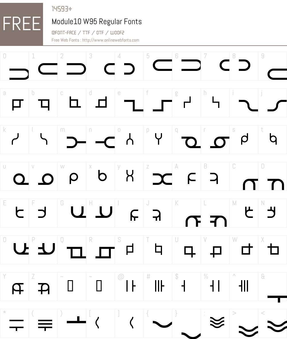 Module10 Font Screenshots