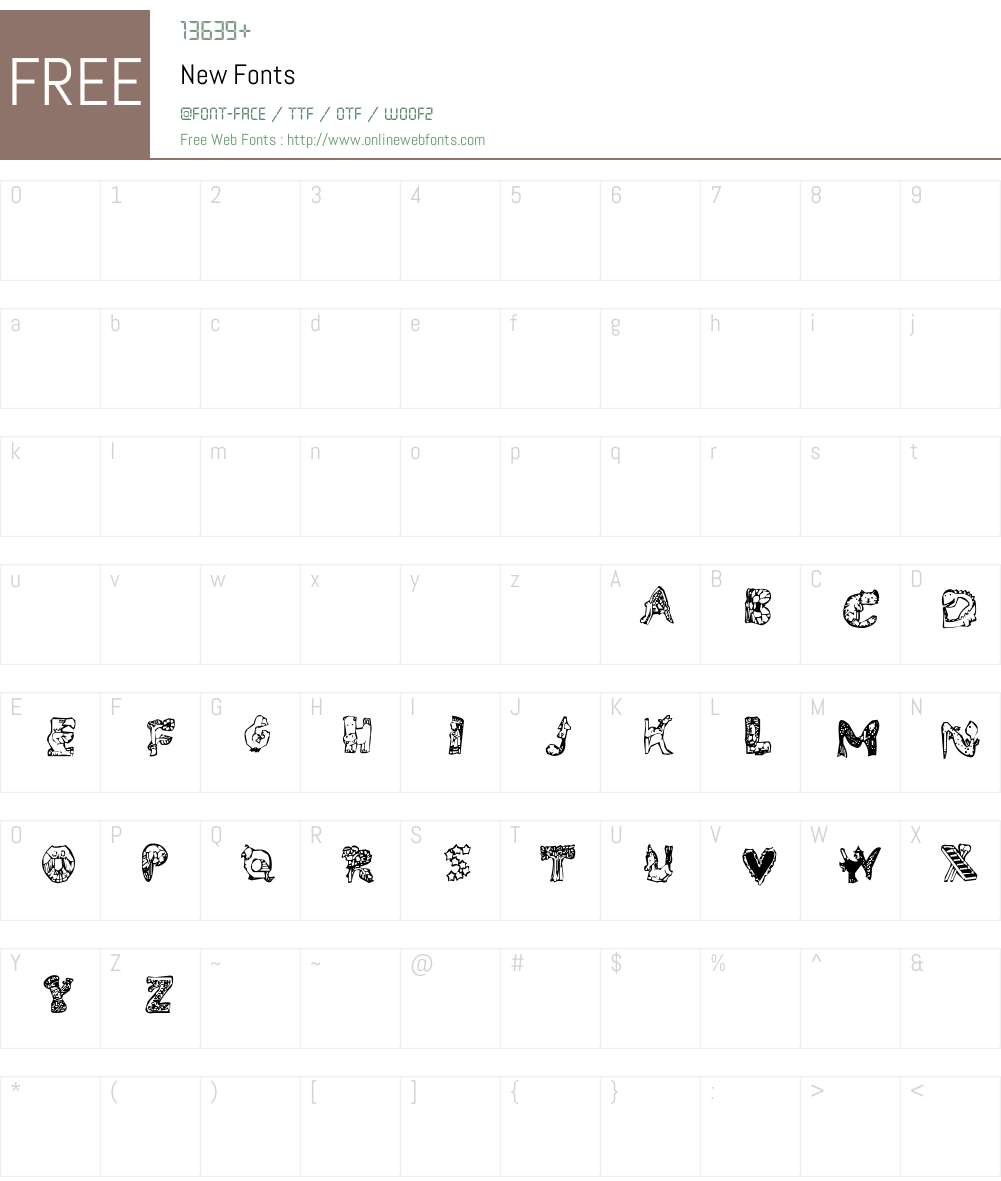 New Font Screenshots