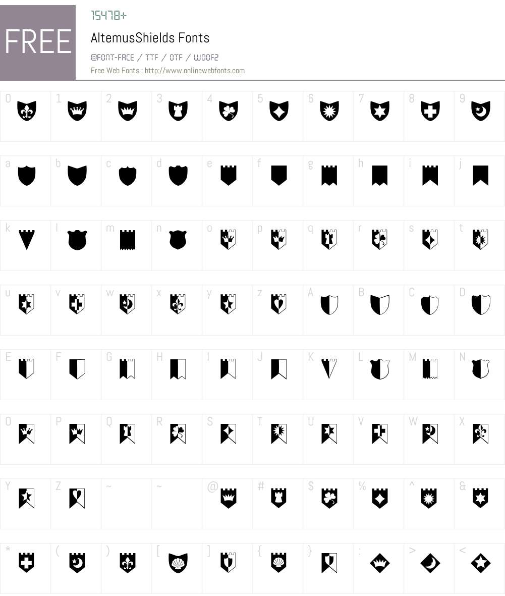 Altemus Font Screenshots