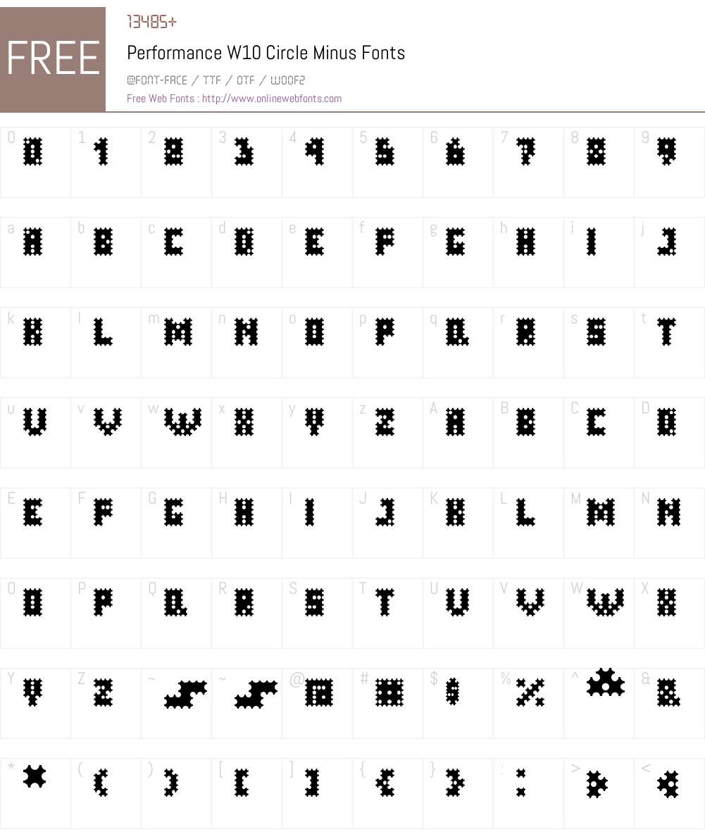 Performance Font Screenshots