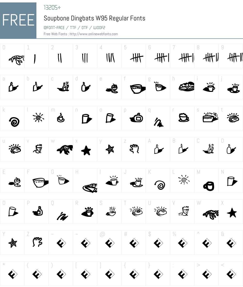 FF Soupbone Font Screenshots