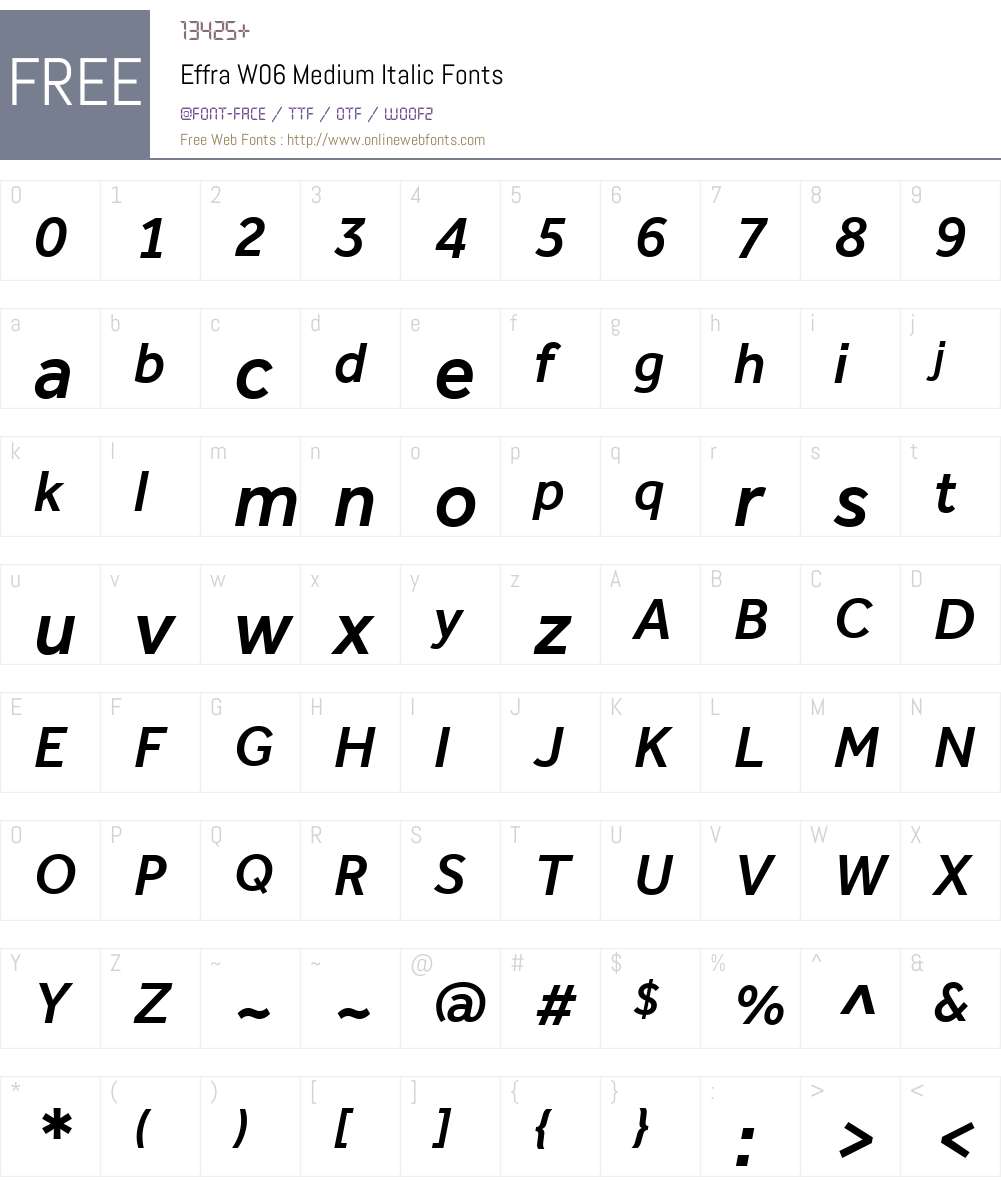 Effra Font Screenshots