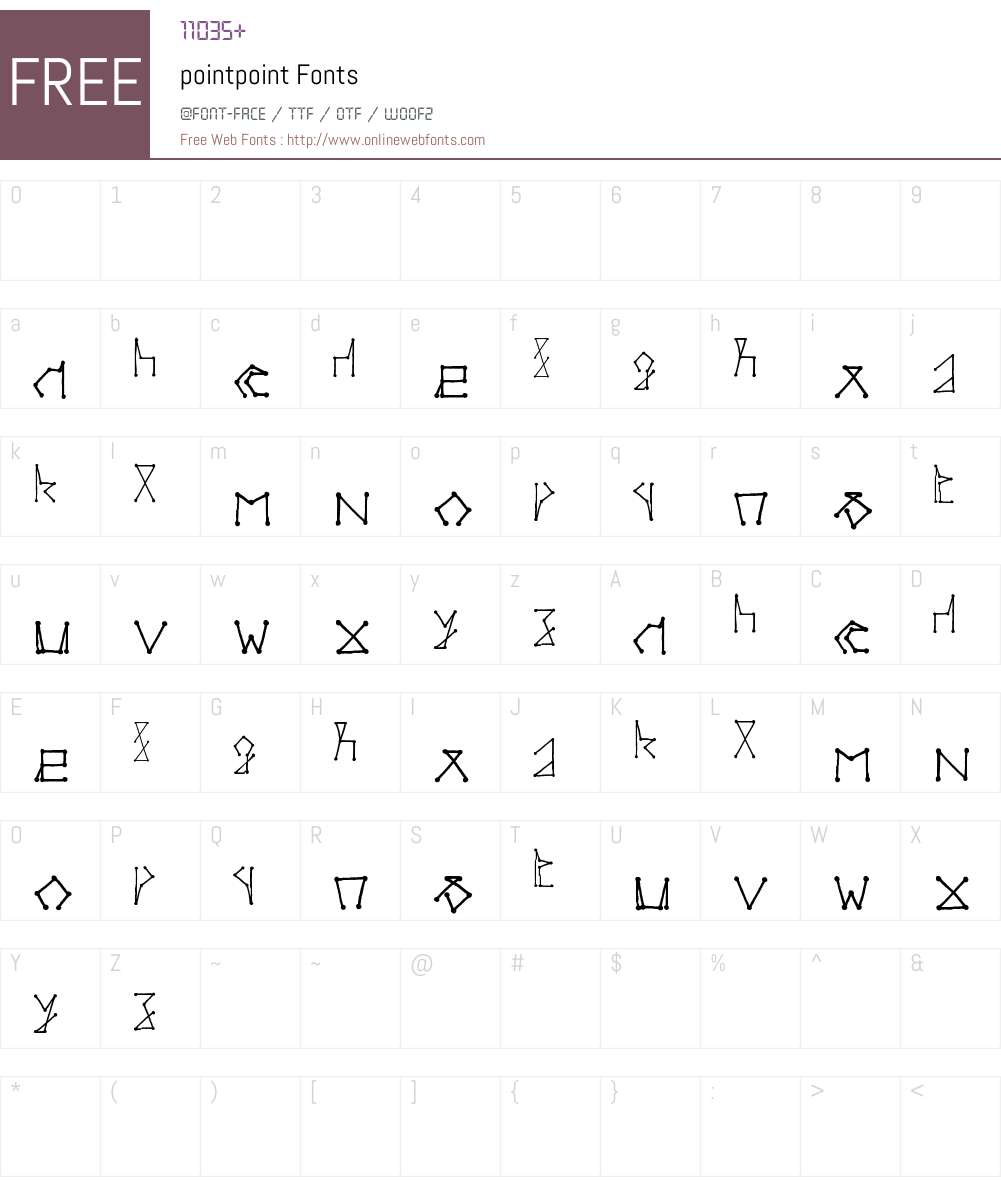 pointpoint 001.000 Fonts Free Download - OnlineWebFonts.COM