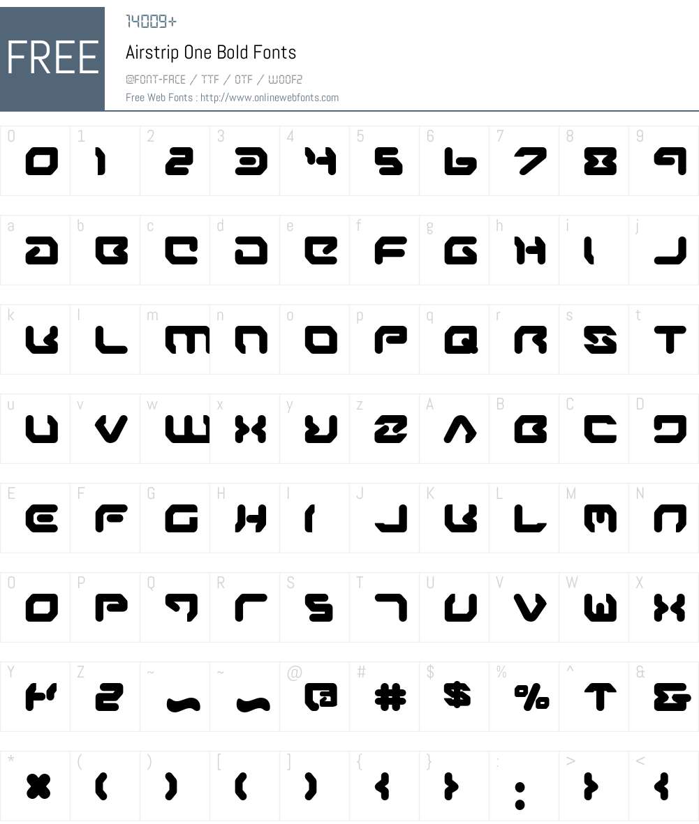 Airstrip One Bold Font Screenshots