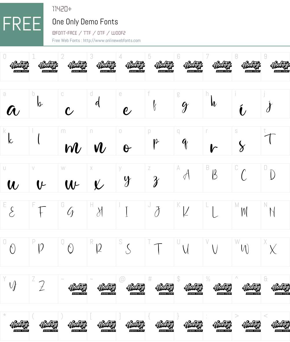 One Only Demo 1.001;Fontself Maker 3.5.7 Fonts Free Download ...