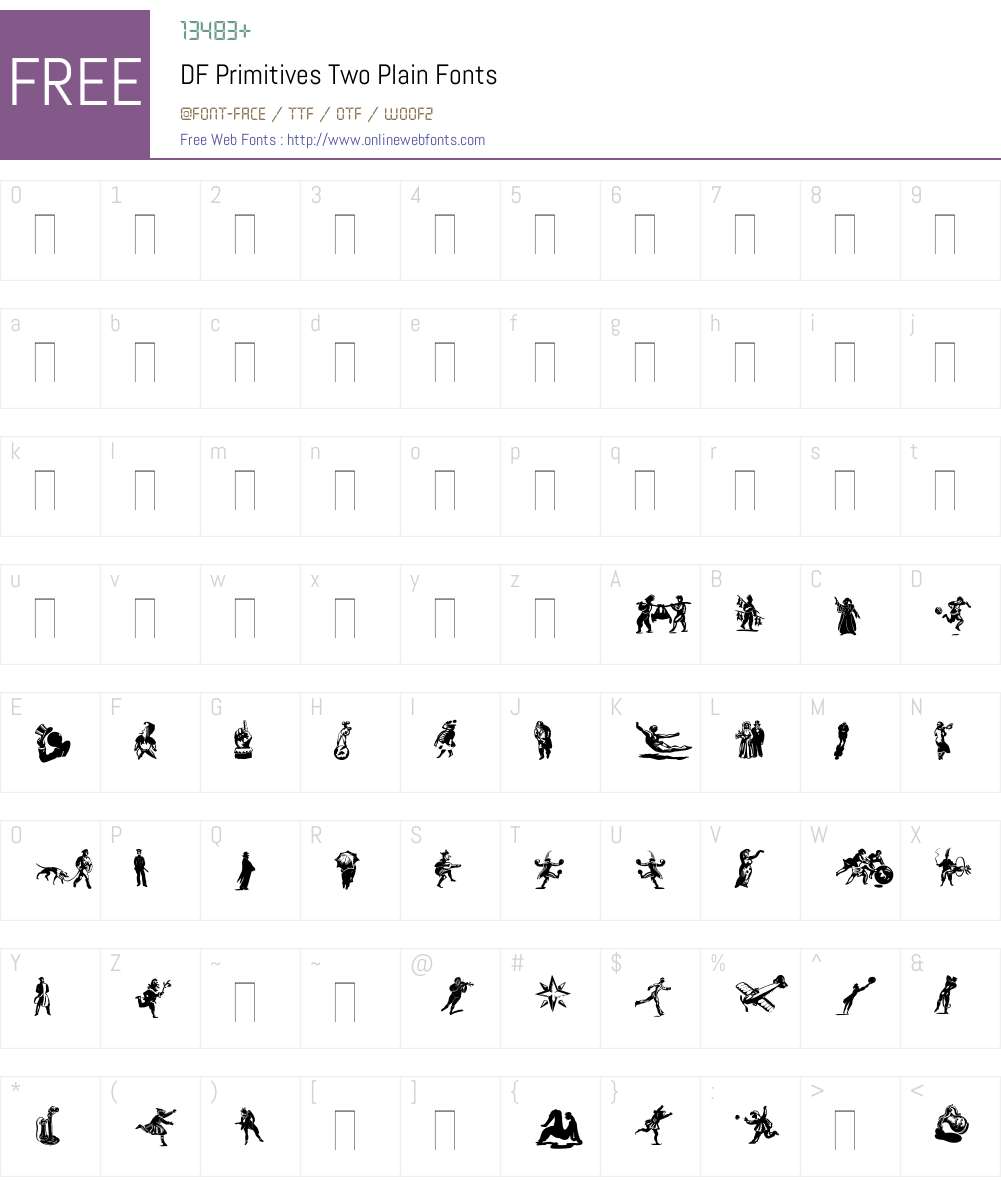DF Primitives Two Font Screenshots