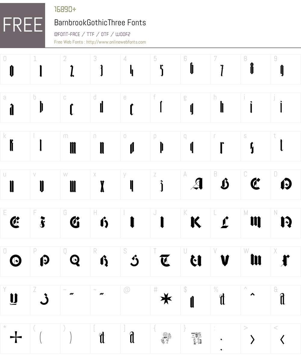 Barnbrook Font Screenshots