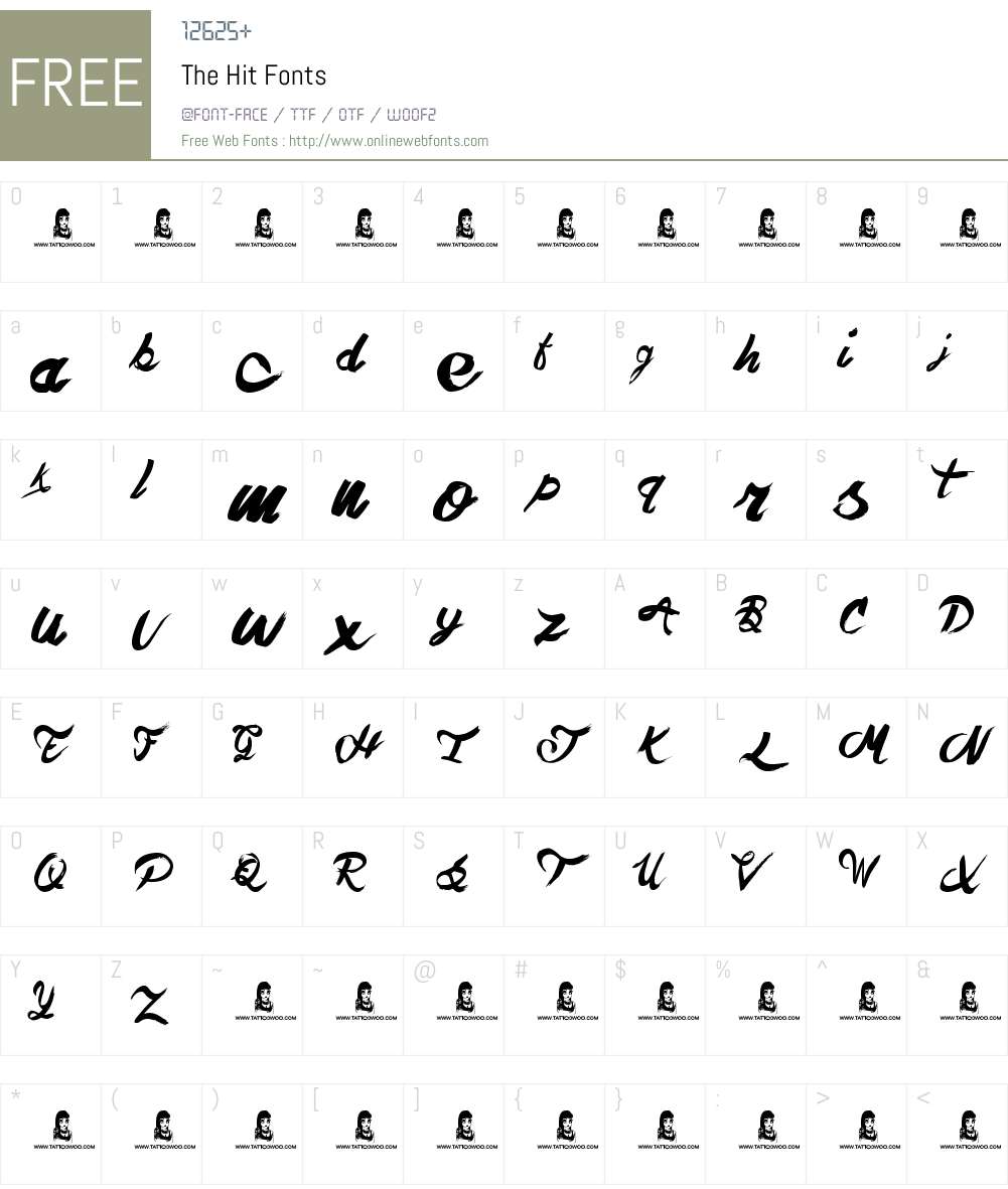 The Hit Font Screenshots