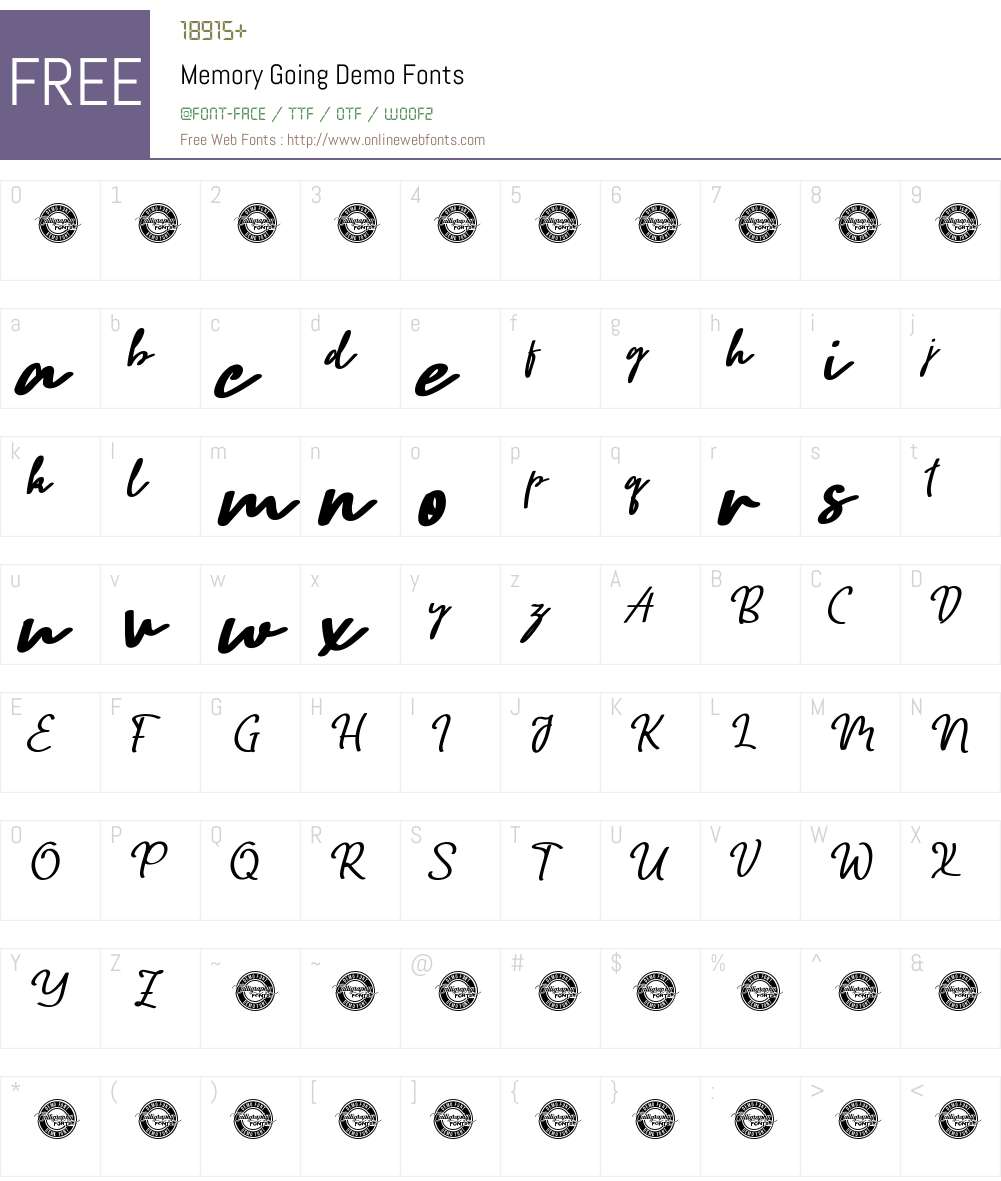 Memory Going Demo 1.003;Fontself Maker 3.5.7 Fonts Free Download ...