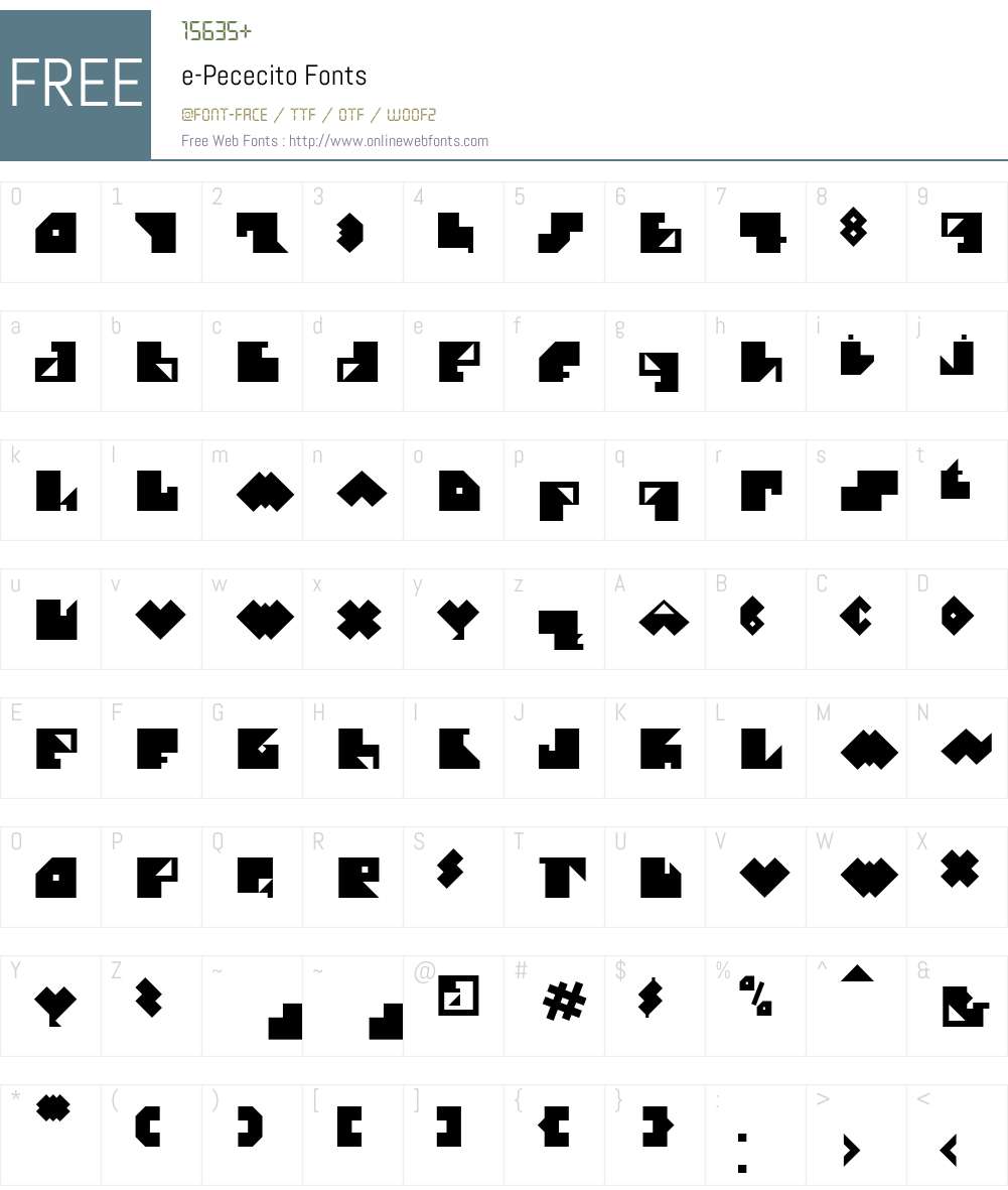 ePececito Font Screenshots